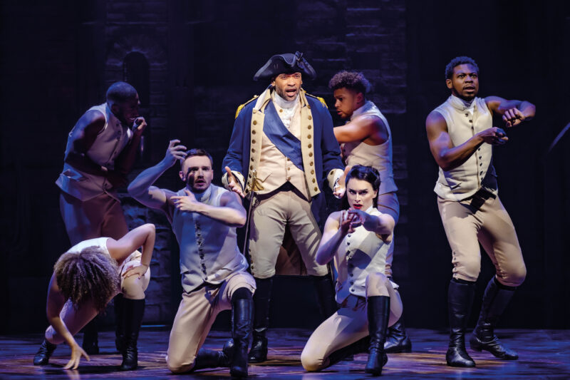 Charles Simmons as George Washington and Company. Photo by Danny Kaan.