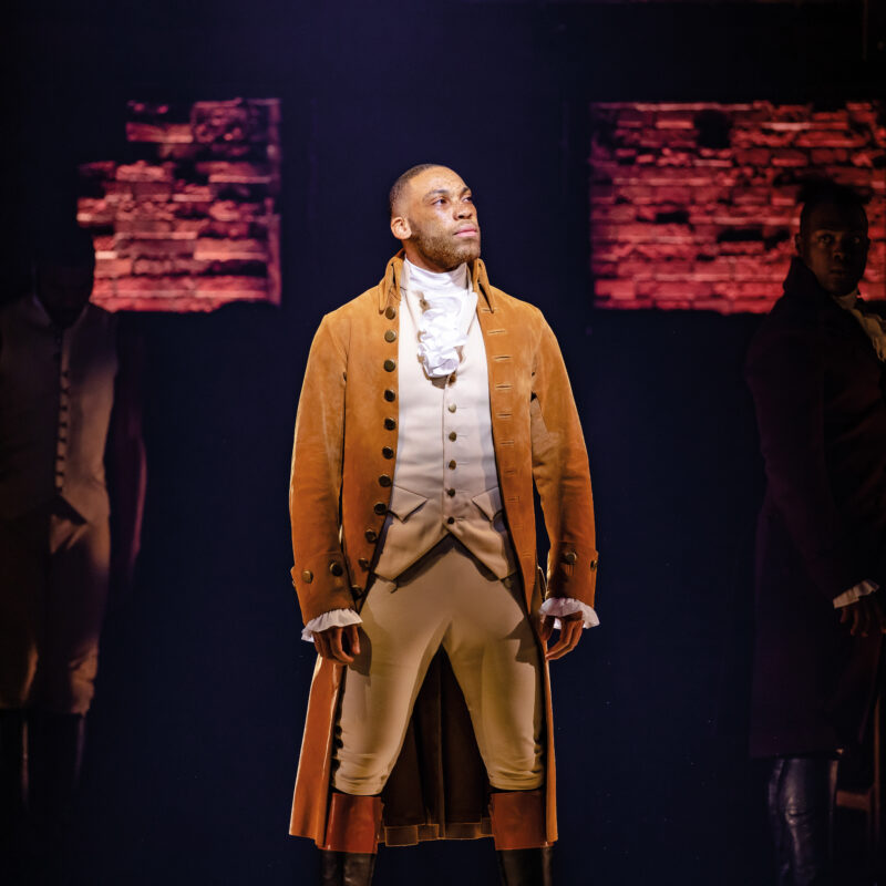 Shaq Taylor as Alexander Hamilton. Photo by Danny Kaan